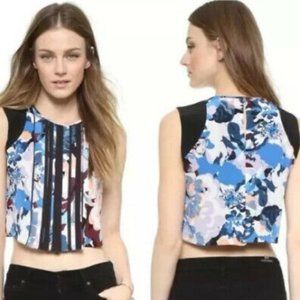 **SOLD** ELIZABETH & JAMES Pia Silk Crop Top, XS, 0, $265